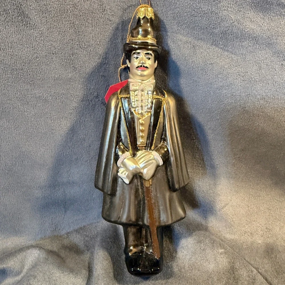 Komozja Kurt Adler Gone With The Wind Rhett Butler Glass Ornament Poland 1997
